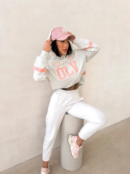 Bluza damska OLAVOGA GRAPE 2026 jasny szary - maWer Fashion