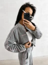 Bomberka kurtka damska OLAVOGA ELVIA 2026 szara - maWer Fashion