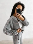 Bomberka kurtka damska OLAVOGA ELVIA 2026 szara - maWer Fashion