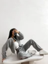 Bomberka kurtka damska OLAVOGA ELVIA 2026 szara - maWer Fashion