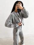 Bomberka kurtka damska OLAVOGA ELVIA 2026 szara - maWer Fashion