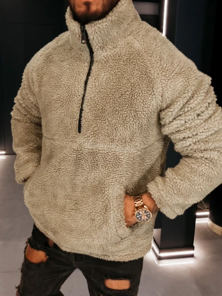 Bluza męska OLAVOGA MELLANO 2026 beż - maWer Fashion