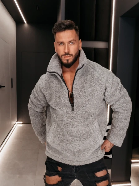 Bluza męska OLAVOGA MELLANO 2026 grafit - maWer Fashion