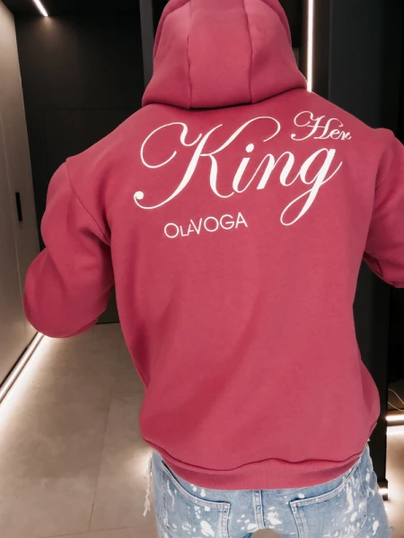 Bluza męska OLAVOGA ADORE MEN 2026 brudny róż - maWer Fashion