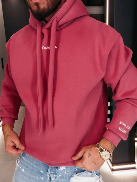 Bluza męska OLAVOGA ADORE MEN 2026 brudny róż - maWer Fashion