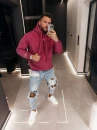 Bluza męska OLAVOGA ADORE MEN 2026 brudny róż - maWer Fashion