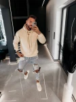 Bluza męska OLAVOGA ADORE MEN 2026 kremowa - maWer Fashion