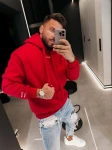 Bluza męska OLAVOGA ADORE MEN 2026 czerwona - maWer Fashion