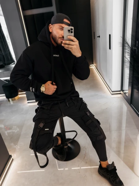 Bluza męska OLAVOGA ADORE MEN 202 czarna - maWer Fashion