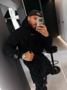 Bluza męska OLAVOGA ADORE MEN 202 czarna - maWer Fashion