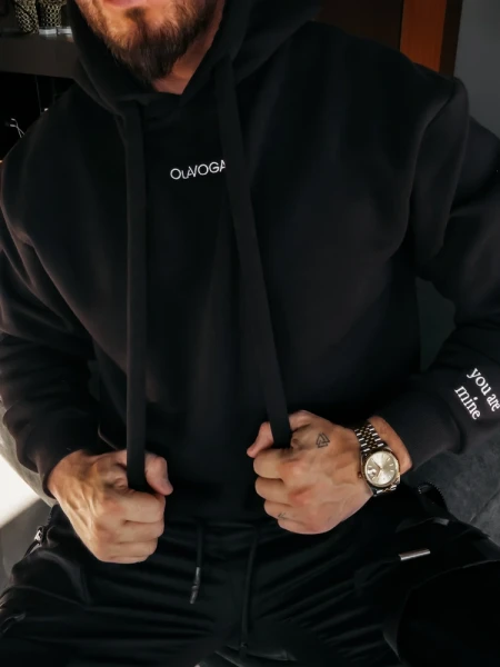 Bluza męska OLAVOGA ADORE MEN 202 czarna - maWer Fashion