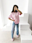 T-shirt damski OLAVOGA ZOANCE 2026 różowy - maWer Fashion