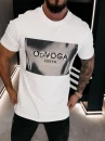 T-shirt męski OLAVOGA ALMAIN 2026 ecru - maWer Fashion