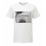 T-shirt męski OLAVOGA ALMAIN 2026 ecru - maWer Fashion