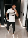 T-shirt męski OLAVOGA ALMAIN 2026 ecru - maWer Fashion