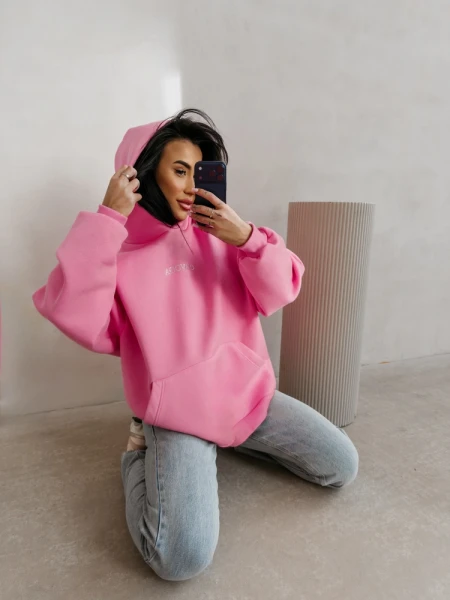 Bluza damska OLAVOGA MILEA 2026 różowa - maWer Fashion