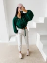 Bluza damska OLAVOGA NERIN 2026 głęboka zieleń - maWer Fashion