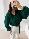 Bluza damska OLAVOGA NERIN 2026 głęboka zieleń - maWer Fashion
