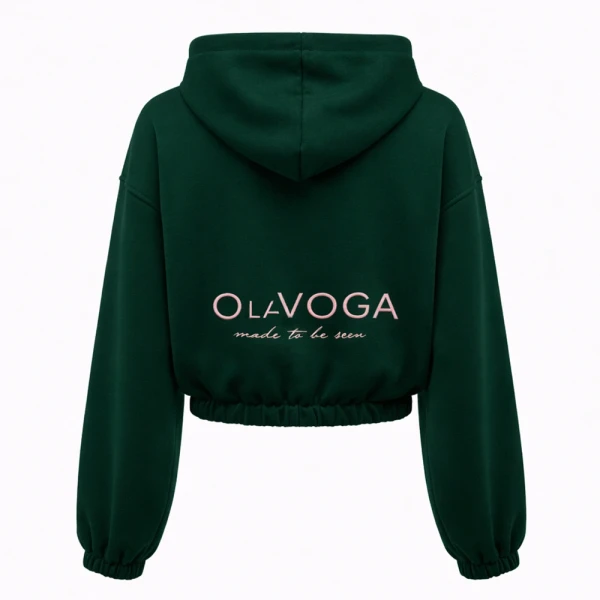 Bluza damska OLAVOGA NERIN 2026 głęboka zieleń - maWer Fashion