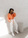 bluza NERIN 646.webpBluza damska OLAVOGA NERIN 2026 brzoskwiniowa - maWer Fashion