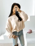 Bluza damska OLAVOGA ELENA 2026 pudrowy róż - maWer Fashion