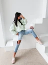 Bluza damska OLAVOGA ELENA 2026 mięta - maWer Fashion