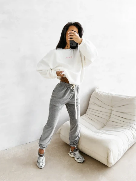 Bluza damska OLAVOGA ELENA 2026 ecru - maWer Fashion