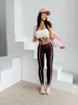 Legginsy OLAVOGA AMERA 2026 brąz - maWer Fashion