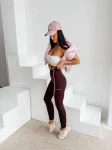 Legginsy OLAVOGA AMERA 2026 brąz - maWer Fashion