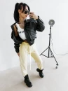 Spodnie damskie OLAVOGA NESA 2026 żółte - maWer Fashion