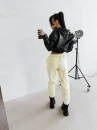 Spodnie damskie OLAVOGA NESA 2026 żółte - maWer Fashion