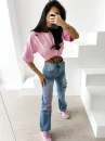 Spodnie damskie jeansy OLAVOGA LOVERI 2026 ciemny jeans - maWer Fashion