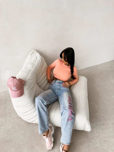 Spodnie damskie jeansy OLAVOGA LOVERI 2026 jeans - maWer Fashion