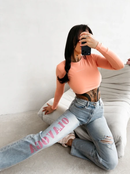 Spodnie damskie jeansy OLAVOGA LOVERI 2026 jeans - maWer Fashion