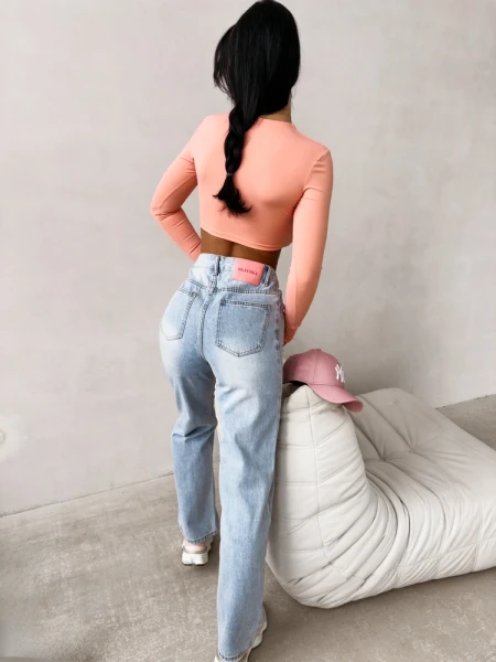 Spodnie damskie jeansy OLAVOGA LOVERI 2026 jeans - maWer Fashion