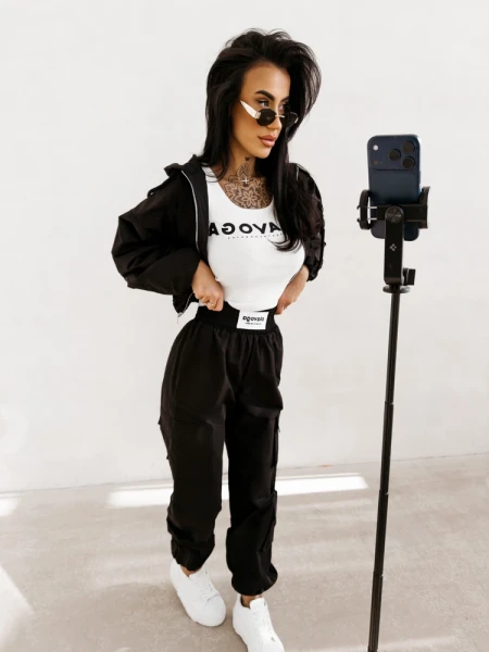 Spodnie damskie OLAVOGA BURNT SIENNA PANTS 2026 czarne - maWer Fashion