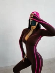 Kombinezon damski OLAVOGA NATIA 2026 brąz - maWer Fashion