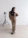Komplet damski OLAVOGA MIO 2026 jasny brąz - maWer Fashion