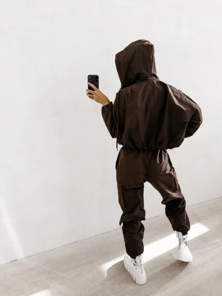 Kurtka damska OLAVOGA BURNT SIENNA JACKET 2026 brąz - maWer Fashion