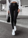 Legginsy damskie OLAVOGA NOIR czarne - maWer Fashion