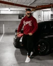 Bluza męska OLAVOGA WILD bordo - maWer Fashion
