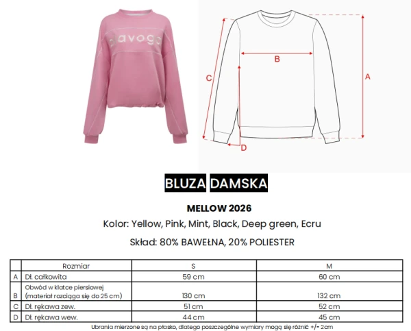 Bluza damska OLAVOGA MELLOW 2026 ecru - maWer Fashion