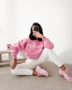 Bluza damska OLAVOGA MELLOW 2026 róż - maWer Fashion