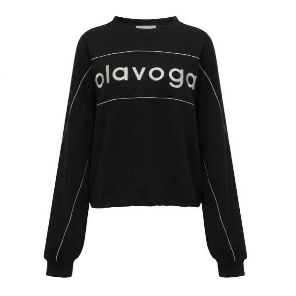 Bluza damska OLAVOGA MELLOW 2026 czarna - maWer Fashion