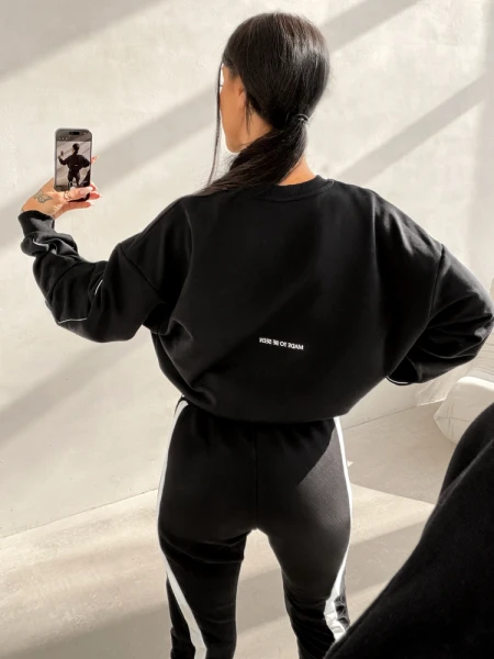 Bluza damska OLAVOGA MELLOW 2026 czarna - maWer Fashion