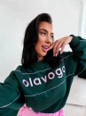 Bluza damska OLAVOGA MELLOW 2026 głęboka zieleń - maWer Fashion