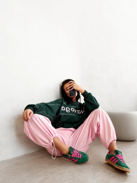 Bluza damska OLAVOGA MELLOW 2026 głęboka zieleń - maWer Fashion