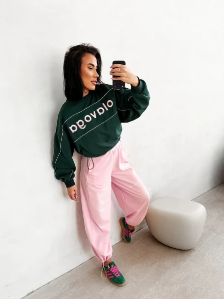 Bluza damska OLAVOGA MELLOW 2026 głęboka zieleń - maWer Fashion