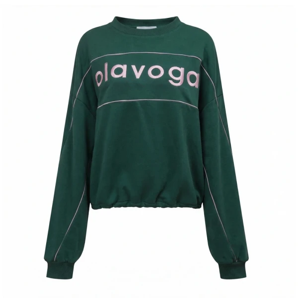 Bluza damska OLAVOGA MELLOW 2026 głęboka zieleń - maWer Fashion