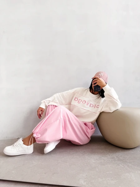 Bluza damska OLAVOGA MELLOW 2026 ecru - maWer Fashion